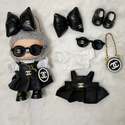 Černý Chanel Kožený Outfit